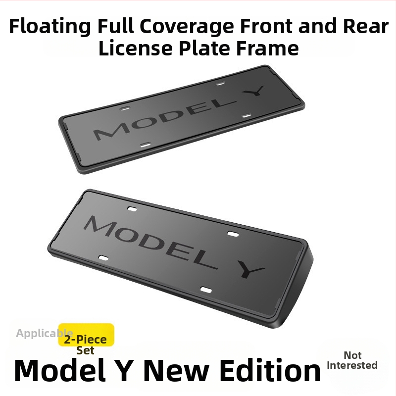 Rám čísla Tesla Model Y / Model 3 - Ochranný rám, Pôvodný výrobca, Plast WL-002