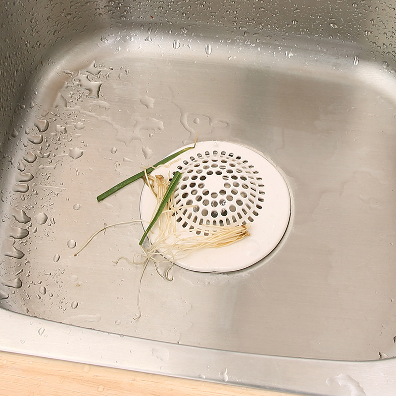 KM PVC filter za odvodnju tuša – hvatač za kosu za kanalizaciju i tuš, protiv začepljenja, protiv mirisa