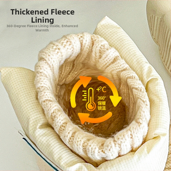 Zimné detské topánky s fleecovou podšívkou, unisex krátke snehové čižmy, vodeodolná PVC podrážka