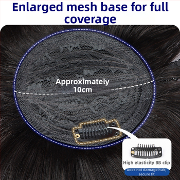 Časť paruky z pravých ľudských vlasov – rovné vlasy, kryštálová bandáž na hlavu, výmena vlasov v jednom kuse, farbenie možné