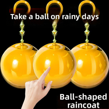 Jednorázový guľatý dážďový ponč na turistiku a rafting pre dospelých, prenosný