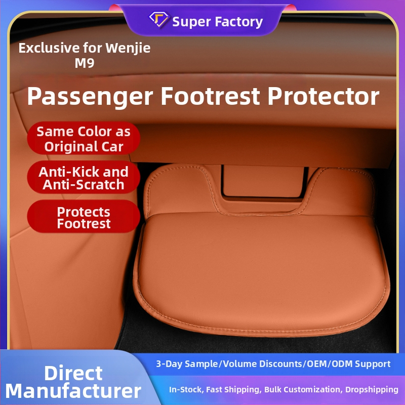 Pokrov ochranný pre nohu cestujúceho – model M9, Nappa koža, Tenganda značka, tlač loga dostupná