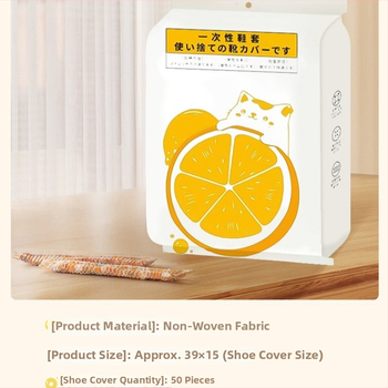 Jednorázové návleky na topánky z netkanej textílie, 0,3 mm, protišmyčné pre vnútorné použitie, vzor medveď, biologicky rozložiteľné