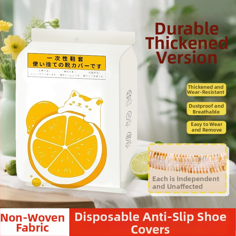 Jednorázové návleky na topánky z netkanej textílie, 0,3 mm, protišmyčné pre vnútorné použitie, vzor medveď, biologicky rozložiteľné