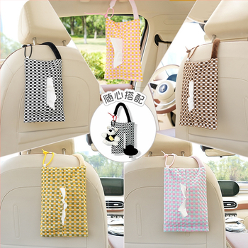 Textilný box na vreckovky do auta, visací, DIY dizajn, prispôsobiteľné modely