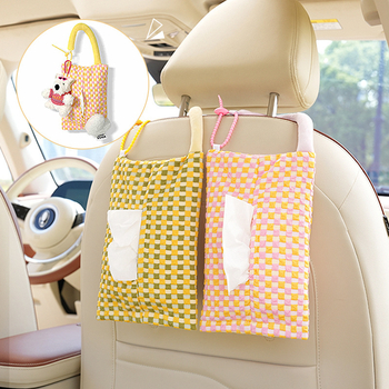 Textilný box na vreckovky do auta, visací, DIY dizajn, prispôsobiteľné modely