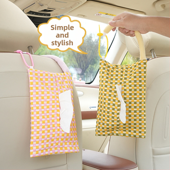 Textilný box na vreckovky do auta, visací, DIY dizajn, prispôsobiteľné modely