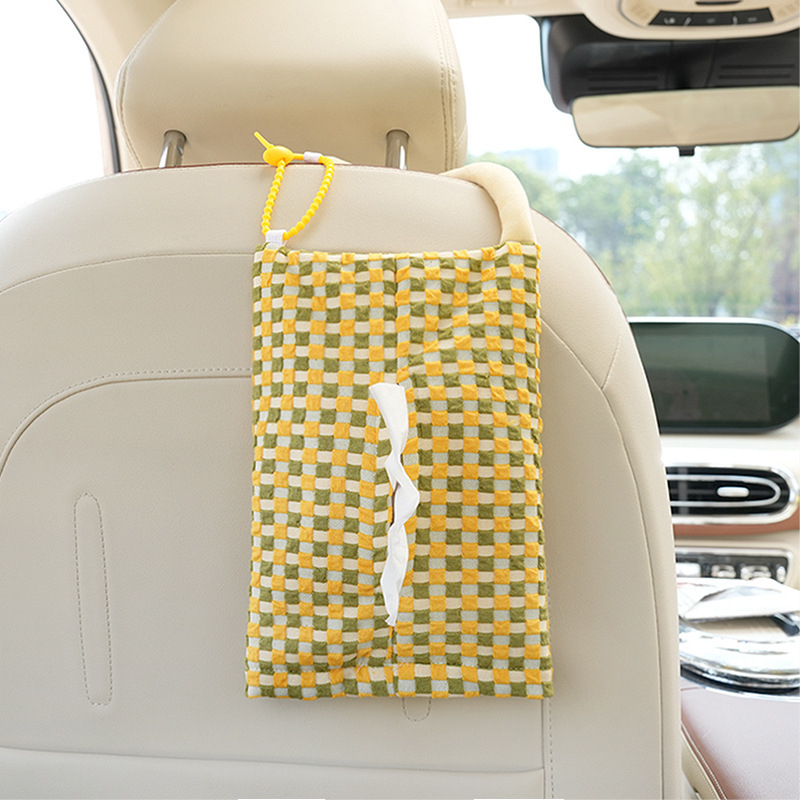 Textilný box na vreckovky do auta, visací, DIY dizajn, prispôsobiteľné modely