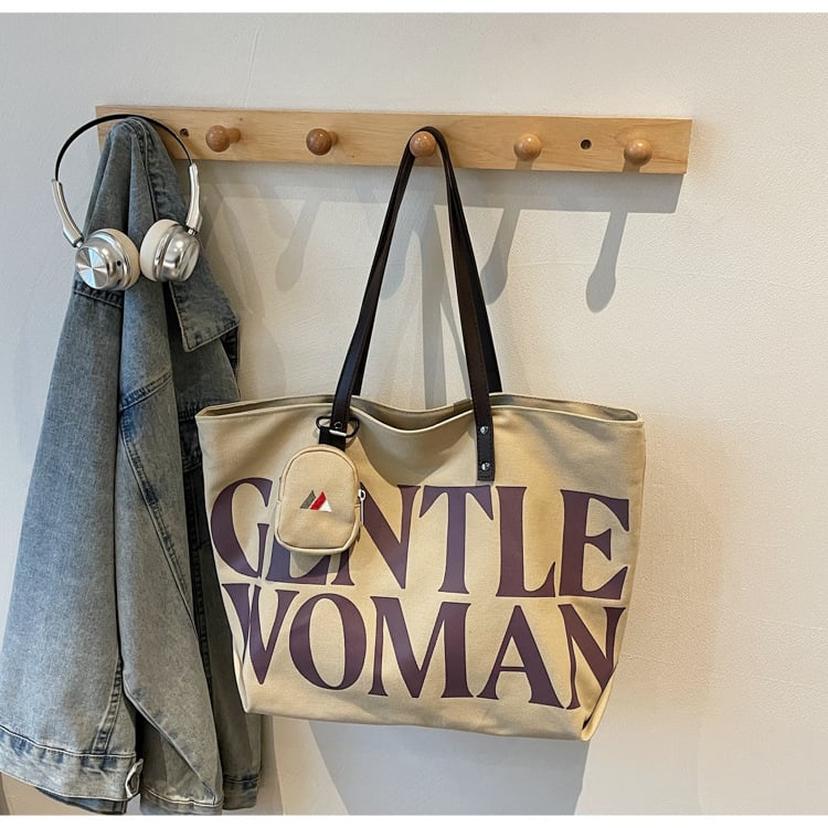 Nylonová tote taška so zipsom, dvojité ramenné popruhy, vnútorné vrecko na telefón a zipsové vrecko, polyesterová podšívka