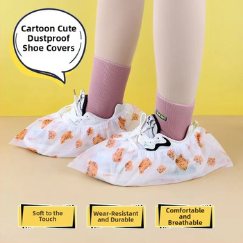 Jednorázové návleky na topánky z netkanej textílie – nepremokavé, hrubé, protiskluzové, pre vnútorné použitie