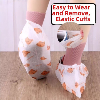 Jednorázové návleky na topánky z netkanej textílie – nepremokavé, hrubé, protiskluzové, pre vnútorné použitie