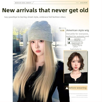 Parochňa s integrovanou čiapkou, prirodzený štýl, dlhé rovné vlasy; Materiál vlasov: vysokoteplotné hodvábne vlákno; Strih parochne: parochňa s čiapkou; Spracovanie: mechanizované; Ofinka: Žiadna