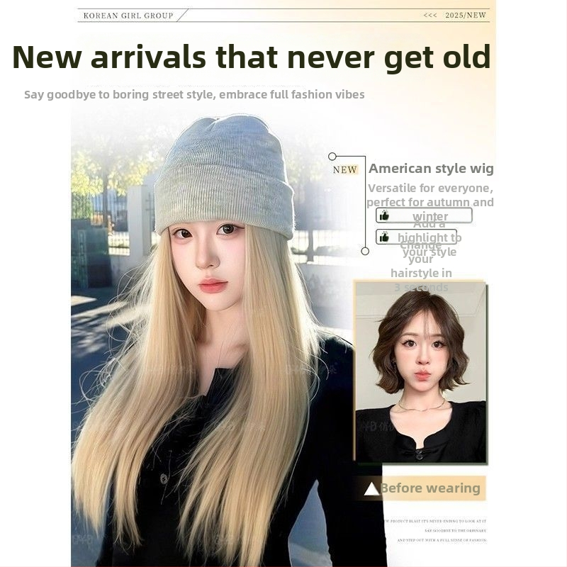 Parochňa s integrovanou čiapkou, prirodzený štýl, dlhé rovné vlasy; Materiál vlasov: vysokoteplotné hodvábne vlákno; Strih parochne: parochňa s čiapkou; Spracovanie: mechanizované; Ofinka: Žiadna