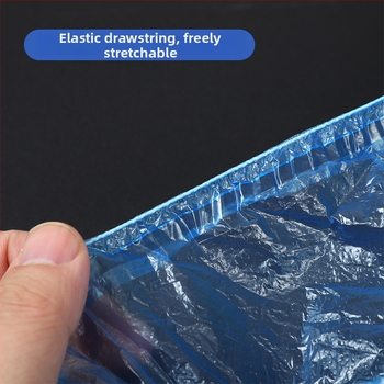 Jednorázové hrubšie návleky na topánky pre vnútorné použitie, protišmykové a odolné voči opotrebeniu, z plastu PE/polyetylén