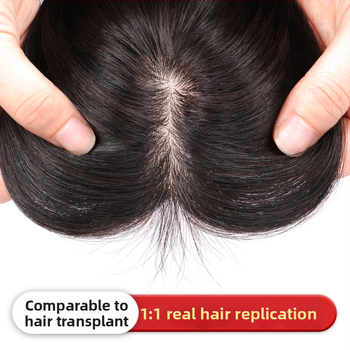 Qiao Xi parochňa z ľudských vlasov pre ženy – ľahká, tenká, ručne tkaná, rovné vlasy, farbiteľné