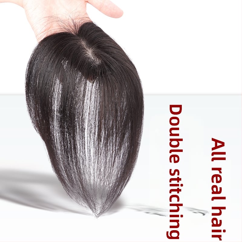 Qiao Xi parochňa z ľudských vlasov pre ženy – ľahká, tenká, ručne tkaná, rovné vlasy, farbiteľné