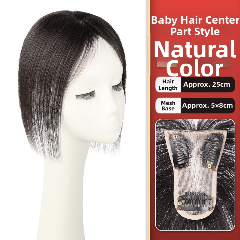 Qiao Xi parochňa z ľudských vlasov pre ženy – ľahká, tenká, ručne tkaná, rovné vlasy, farbiteľné