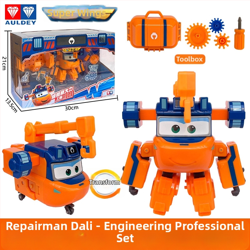 Transformovateľný dinosaurový robot so zvukom a svetlom a efektom hmly — Super Flying Hero, anime postava, pre vek 7–14 rokov