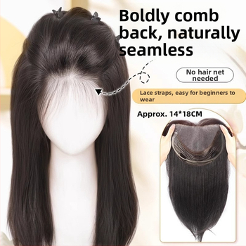 Frontalna parochňa s ručne tkanou sieťkou, pravé vlasy, model 830/845, pre ženy, vhodná na farbenie a úpravu