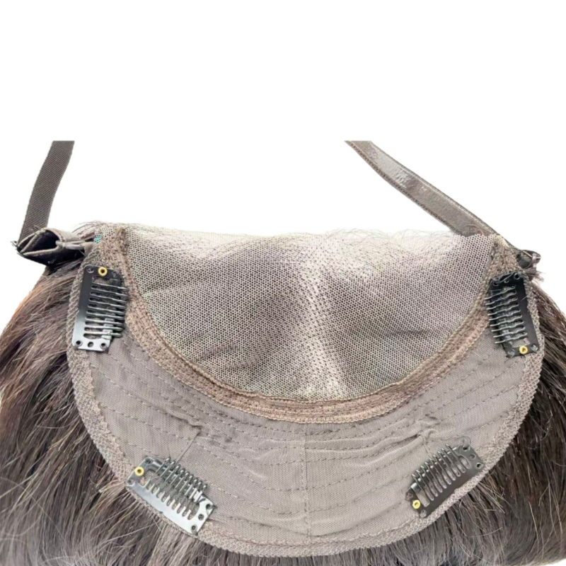 Frontalna parochňa s ručne tkanou sieťkou, pravé vlasy, model 830/845, pre ženy, vhodná na farbenie a úpravu