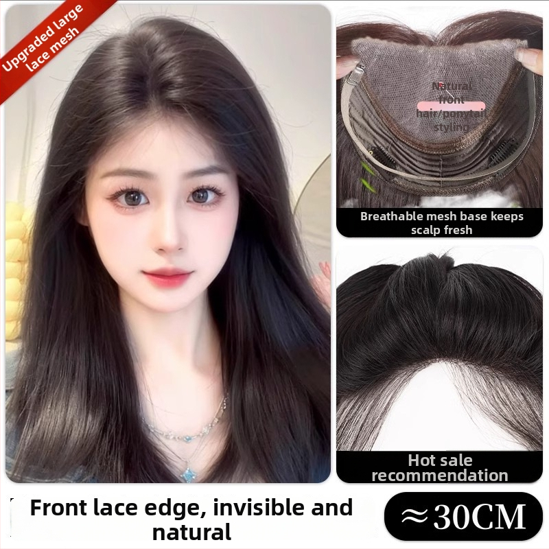 Frontalna parochňa s ručne tkanou sieťkou, pravé vlasy, model 830/845, pre ženy, vhodná na farbenie a úpravu