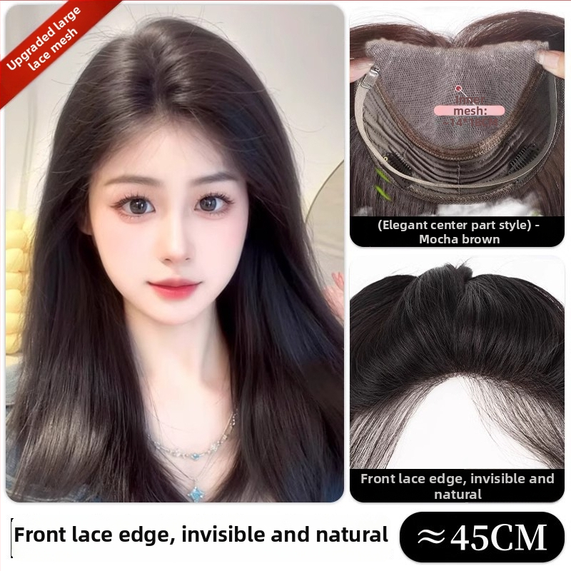 Frontalna parochňa s ručne tkanou sieťkou, pravé vlasy, model 830/845, pre ženy, vhodná na farbenie a úpravu