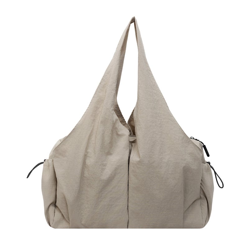 Tote taška – mestská minimalistická, textil, zips, viacero vreciek, vrátane vrecka na telefón, dvojitý ramenný popruh