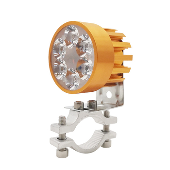 LED фар за мотоциклет и електрически превозни средства, външен монтаж, 6W при 12V, модел Section 01, алуминиева сплав