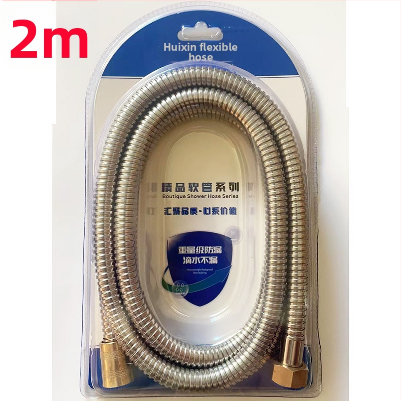 Roostevabast terasest duššivoolik, 0,8 nominaalne rõhk, 5–80°C, keermeline ühendus