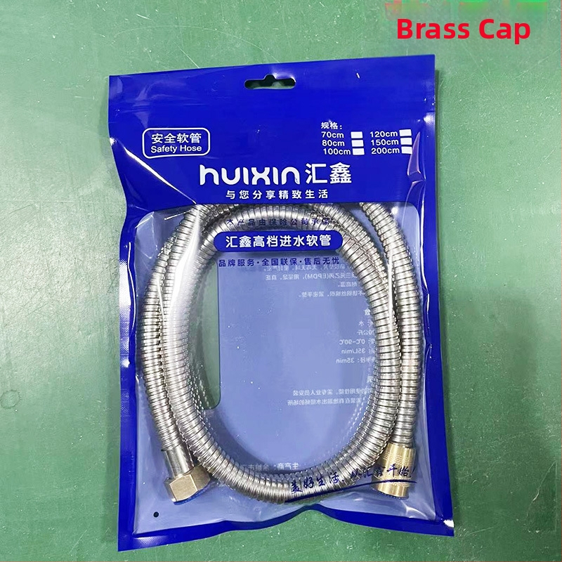 Roostevabast terasest duššivoolik, 0,8 nominaalne rõhk, 5–80°C, keermeline ühendus