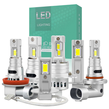 Első LED ködfényszóró – kompakt inline dizájn, alumínium ház, 12V, modellek H1/H3/H4/H7/H8/9005, fényforrás 3570, élettartam 50000 h