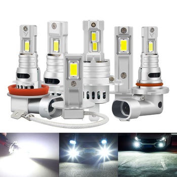 Első LED ködfényszóró – kompakt inline dizájn, alumínium ház, 12V, modellek H1/H3/H4/H7/H8/9005, fényforrás 3570, élettartam 50000 h