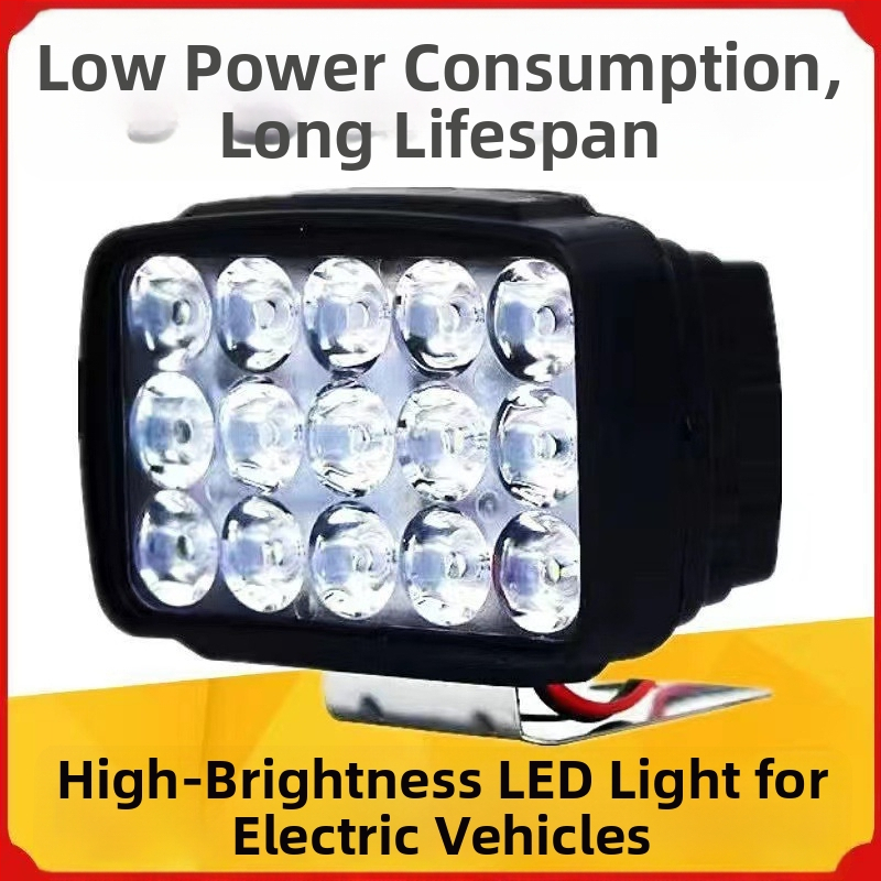 LED hlavné svetlo pre elektrický traktor a štvorkolesové vozidlo — 12-80V, vysoká jasnosť, diaľkové a blízke svetlo