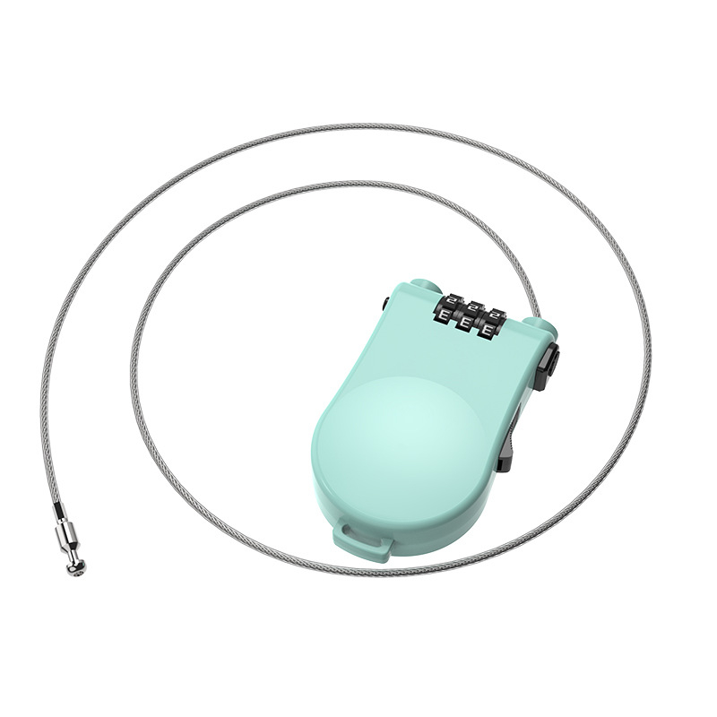 P10 Mechanický zámok pre cestovné kufre: ABS mangánová oceľ, hrúbka 6,3 mm, vhodný pre cestovné kufre, snehový skúter a prilby motorky