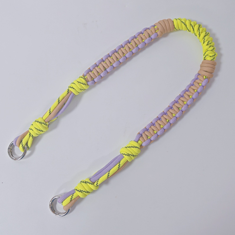 Tkana užadna naramenica za torbu — Gold to Her, poliester, proljeće 2025, proširiva, geometrijski uzorak