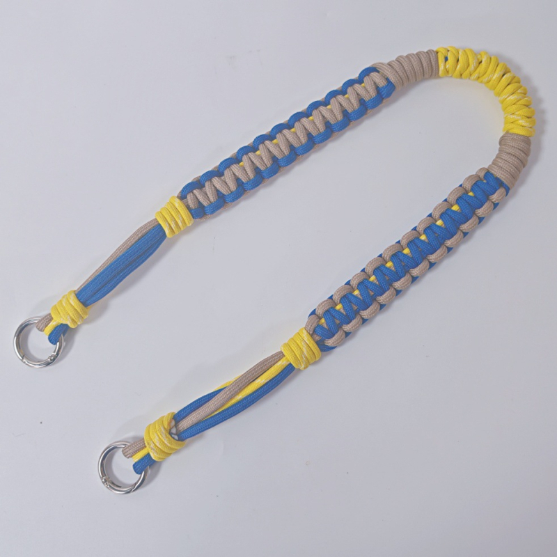 Tkana užadna naramenica za torbu — Gold to Her, poliester, proljeće 2025, proširiva, geometrijski uzorak