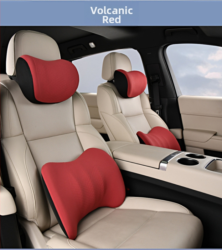 Sada opierok na hlavu a bedrovej opory pre vodiča a spolujazdca, priedušná gelová pamäťová pena, poťah z polyestera