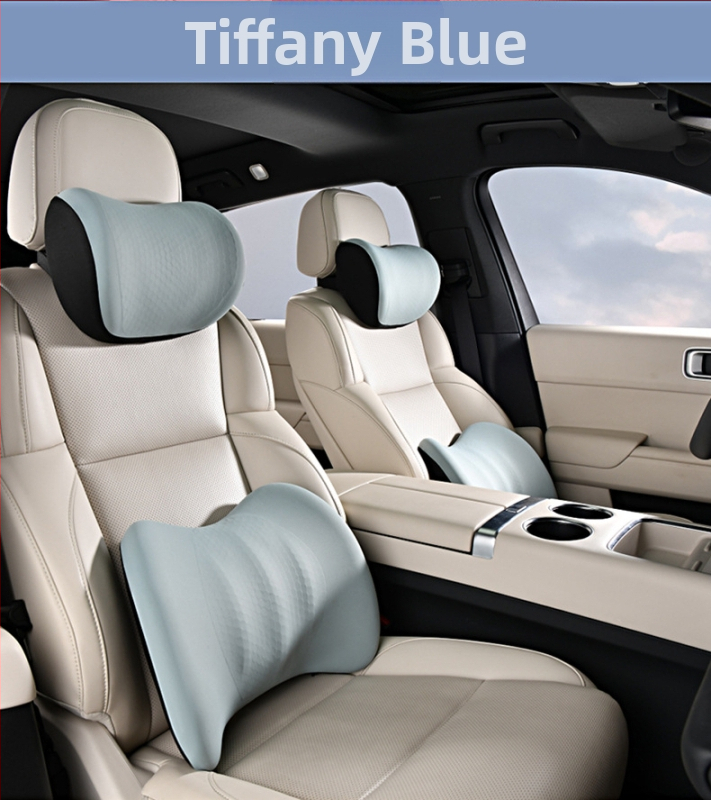 Sada opierok na hlavu a bedrovej opory pre vodiča a spolujazdca, priedušná gelová pamäťová pena, poťah z polyestera