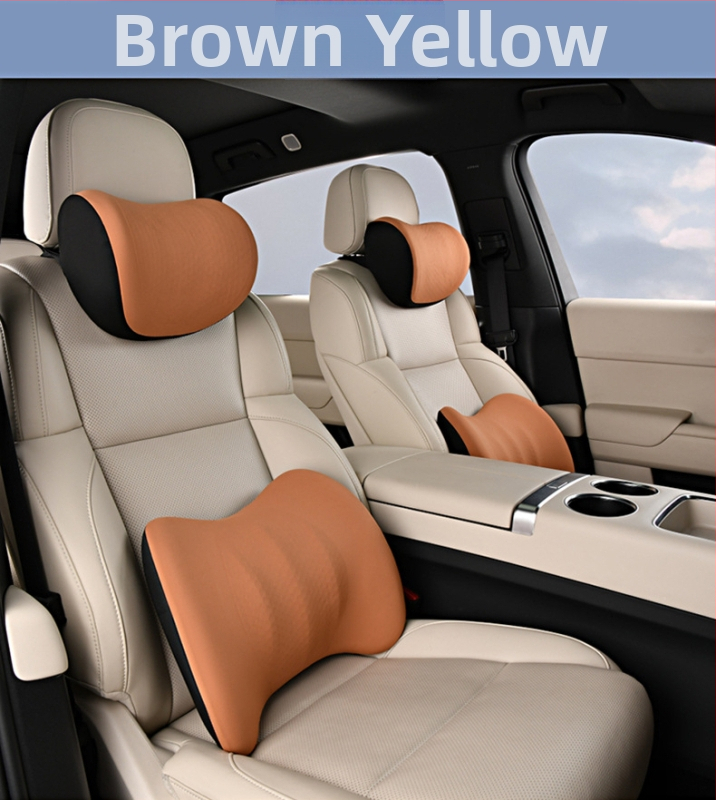 Sada opierok na hlavu a bedrovej opory pre vodiča a spolujazdca, priedušná gelová pamäťová pena, poťah z polyestera