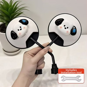 Zrkadlo spätné pre elektrické bicykle, roztomilý kreslený dizajn, široký výhľad, Zhengya montáž