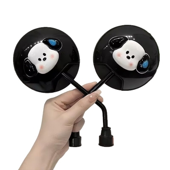 Zrkadlo spätné pre elektrické bicykle, roztomilý kreslený dizajn, široký výhľad, Zhengya montáž