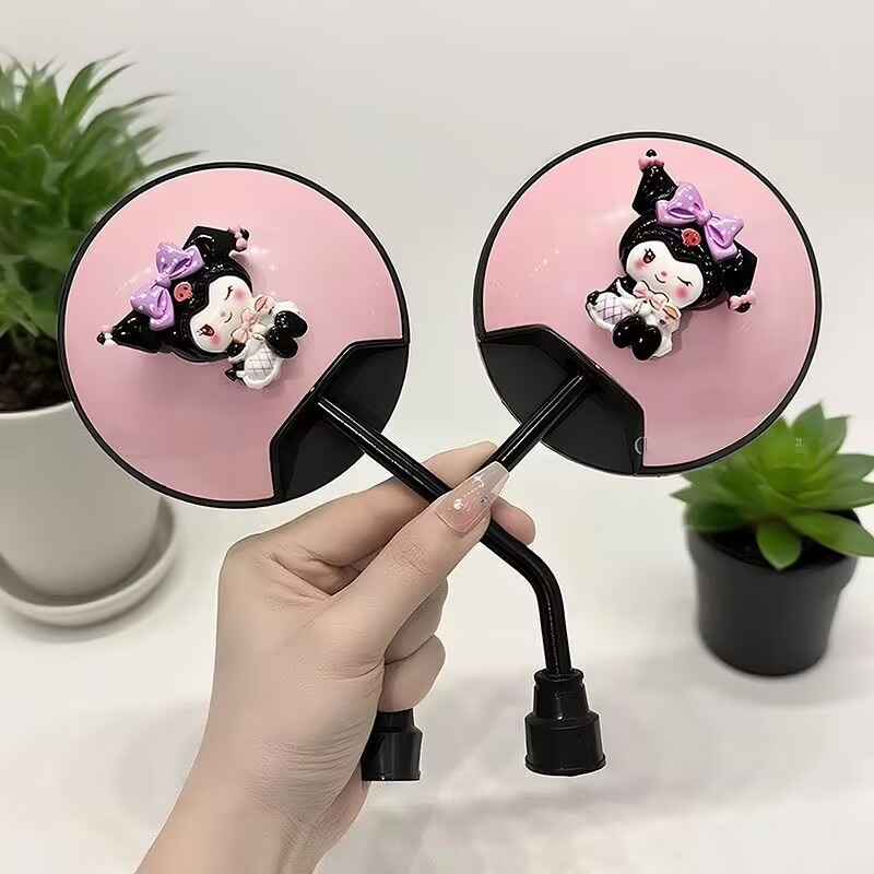 Zrkadlo spätné pre elektrické bicykle, roztomilý kreslený dizajn, široký výhľad, Zhengya montáž