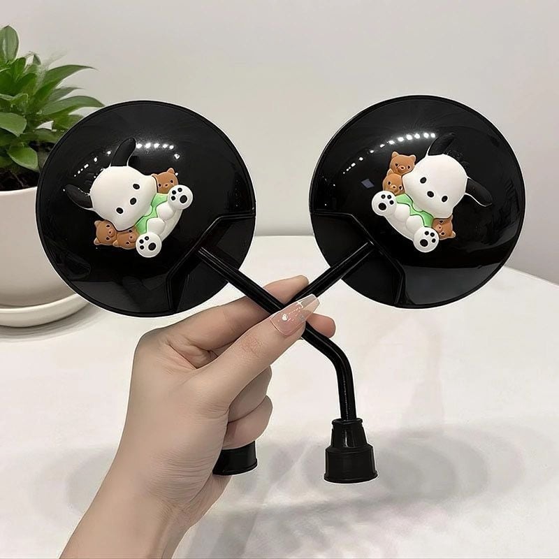 Zrkadlo spätné pre elektrické bicykle, roztomilý kreslený dizajn, široký výhľad, Zhengya montáž