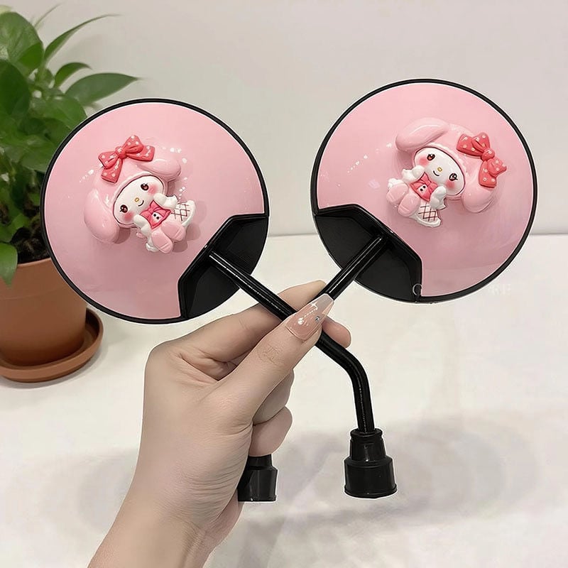 Zrkadlo spätné pre elektrické bicykle, roztomilý kreslený dizajn, široký výhľad, Zhengya montáž