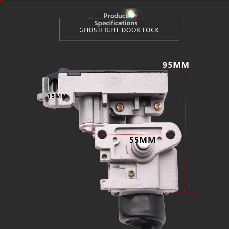 Motocikla durvju bloķētājs Sanyang Ghost Fire Electric Door Lock – cinka sakausējums, garš stils, aizsardzība, Mojielong