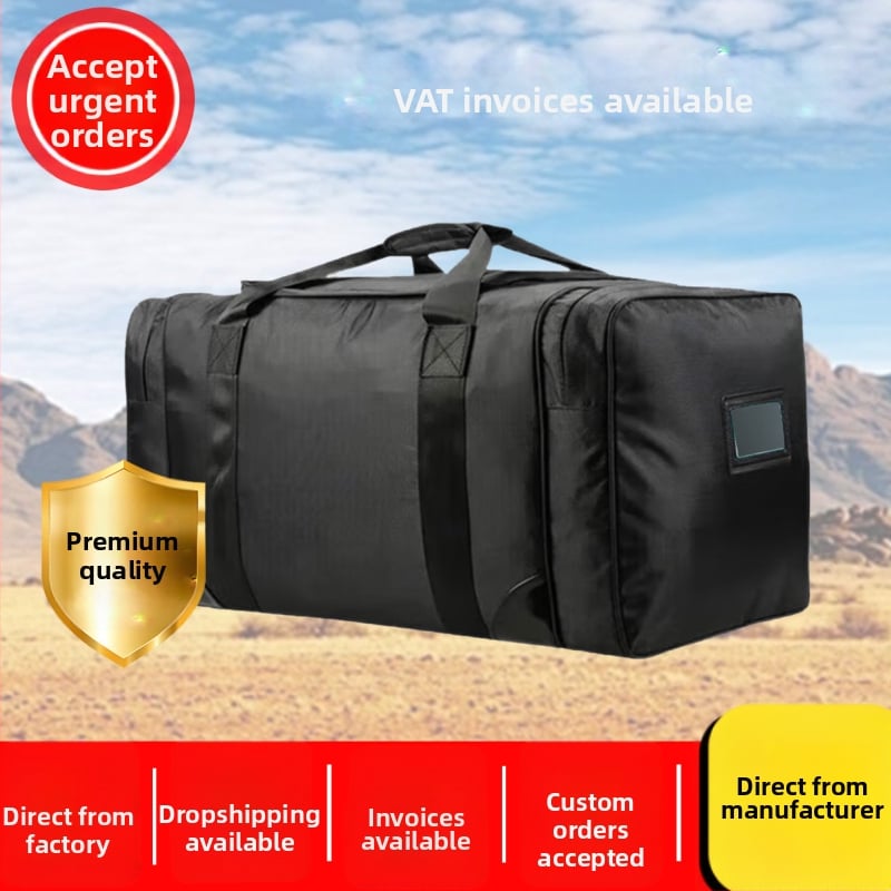 Taška vo vojenskom štýle na vonkajšie použitie, vodeodolná Oxford látka, zosilnená konštrukcia, veľký objem, unisex