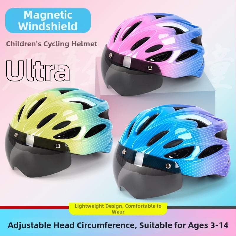 Detská prilba na bicykel, unisex, dýchateľná, ultraľahká, gradientný dizajn, PC+EPS