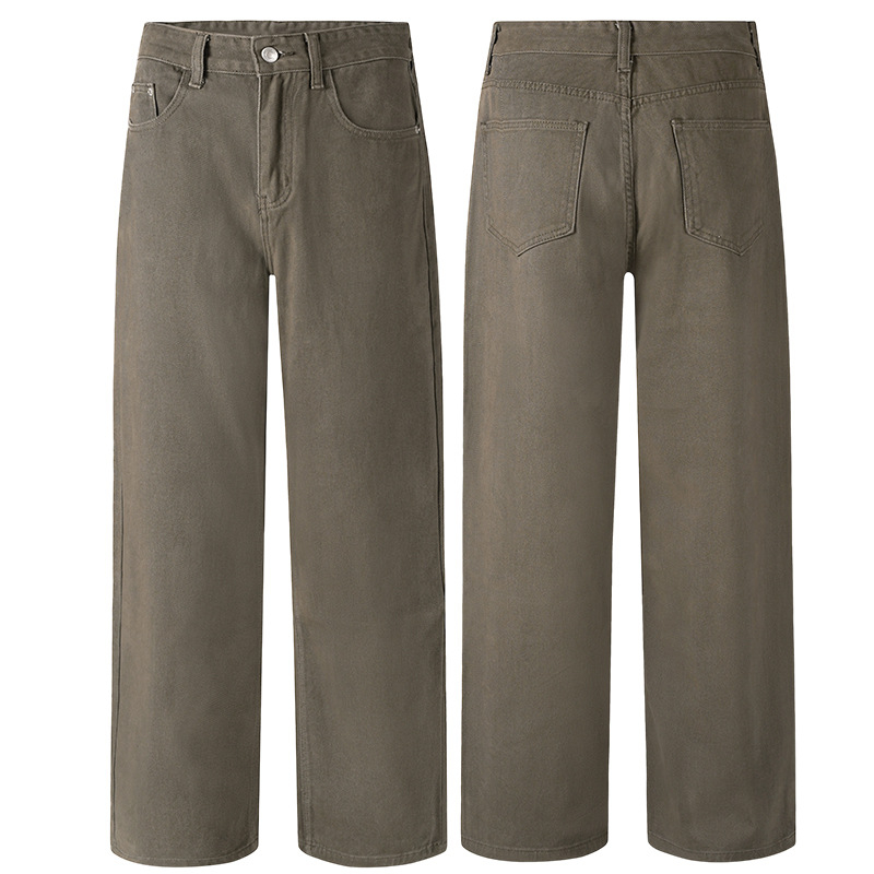 Fliisvooderiga teksad (100% puuvill, keskmine vöökoht, tõmblukk, sirge lõige)