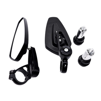 Zrkadlo spätného pohľadu na motocykel a elektrické vozidlo - hliníková zliatina, štvorcový povrch zrkadla, montáž s pravým závitom, model 25626238, kód výrobku tb-613665451582