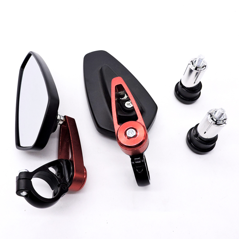 Zrkadlo spätného pohľadu na motocykel a elektrické vozidlo - hliníková zliatina, štvorcový povrch zrkadla, montáž s pravým závitom, model 25626238, kód výrobku tb-613665451582